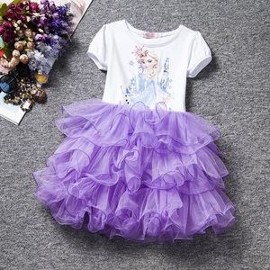 NWT Elsa Dress Purple Tutu Cute